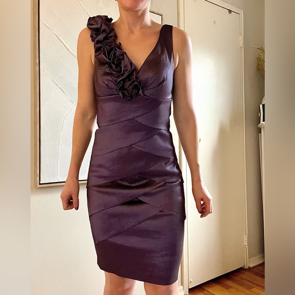 Dark purple prom / cocktail dress